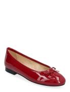 Oriana Onix Red Leather Ballet Flats Ballerinat Red ALOHAS