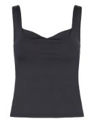 Knit Strap Top Tops T-shirts & Tops Sleeveless Black Mango