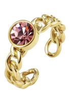 Lima Chain Ring Sormus Korut Gold Bud To Rose