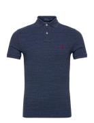 The Iconic Mesh Polo Shirt Tops Polos Short-sleeved Navy Polo Ralph La...