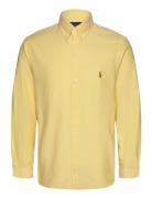 Oxford-Slbdppcs Tops Shirts Casual Yellow Polo Ralph Lauren