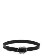 Pcmikka Leather Jeans Belt Noos Vyö Black Pieces