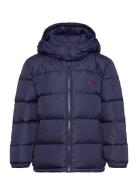 Ripstop Down Hooded Jacket Toppatakki Navy Ralph Lauren Kids