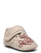 Hortensia Wool Slippers Aamutossut Sisäkengät Beige Melton