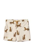 Otto Printed Swim Pants Uimashortsit Beige Liewood