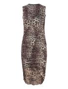 Sutton Short Dress Polvipituinen Mekko Brown Noella