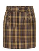 Chikagz Mw Skirt Lyhyt Hame Brown Gestuz