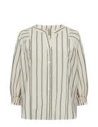 Sc-Felina Tops Shirts Long-sleeved White Soyaconcept