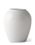 Rhombe Vase H25 White Porcelain Home Decoration Vases White Lyngby Por...