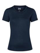 W Base Tee 140 Sport T-shirts & Tops Short-sleeved Navy Super.natural