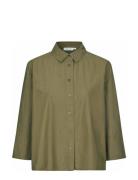 Mailonka Tops Shirts Long-sleeved Khaki Green Masai