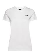 W Ss Sd Slim Tee Sport T-shirts & Tops Short-sleeved White The North F...
