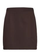 Annali Skirt-1 Lyhyt Hame Brown A-View