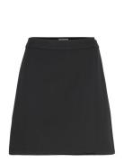 Vitolga Short Hw Wrap Skirt Lyhyt Hame Black Vila