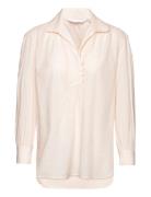 Over D Shirt Blouse Tops Blouses Long-sleeved Pink Mango