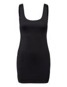 Seamless Dress With Straps Lyhyt Mekko Black Mango