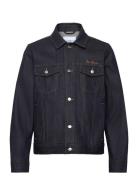 Micah Selvedge Jacket Farkkutakki Denimtakki Navy Les Deux