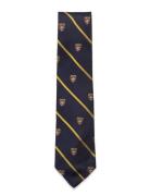 Striped Silk Club Tie Solmio Kravatti Navy Polo Ralph Lauren