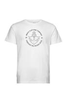 Hook T-Shirt Tops T-shirts Short-sleeved White Makia