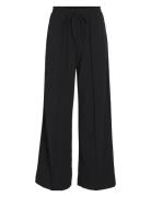 Viclua Hw Wide Pants-Noos Bottoms Trousers Straight Leg Black Vila