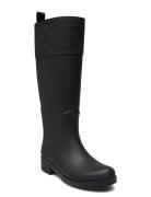 Rubber Long Boot Monogram Kumisaappaat Kengät Black Tommy Hilfiger