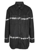 Nmalva L/S Tie Die Denim Shacket Vi490Bl Farkkutakki Denimtakki Black ...