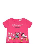 Tshirt Tops T-shirts Short-sleeved Pink Minnie Mouse