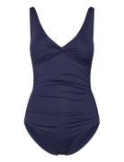 Simi Solid Swimsuit Recycled Uimapuku Uima-asut Navy Panos Emporio