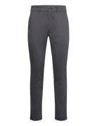 Sateen Stretch Slim Chino Bottoms Trousers Chinos Grey Calvin Klein