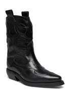 Nirvana Shoes Boots Ankle Boots Ankle Boots Flat Heel Black Pavement