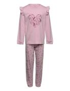 Pyjamas Ls Set Aop Pyjamasetti Pyjama Purple Minymo