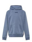 Lvb Headline Indigo Hoodie / Lvb Headline Indigo Hoodie Tops Sweat-shi...