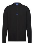 Nereso Tops T-shirts Long-sleeved Black HUGO BLUE