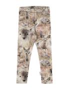 Print Leggings Bottoms Leggings Beige Gugguu