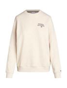 Track Top Tops Sweat-shirts & Hoodies Sweat-shirts Cream Tommy Hilfige...