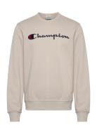 Crewneck Sweatshirt Tops Sweat-shirts & Hoodies Sweat-shirts Beige Cha...