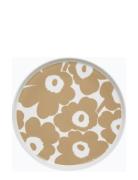 Unikko Plate 25Cm Home Tableware Plates Dinner Plates Beige Marimekko ...