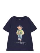 26/1 Jersey-Ss Cn-Kn-Tsh Tops T-shirts Short-sleeved Navy Ralph Lauren...