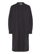 Alright Shirtdress Stripe Polvipituinen Mekko Black Moshi Moshi Mind