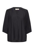 Fqlaguna-Blouse Tops Blouses Long-sleeved Black FREE/QUENT