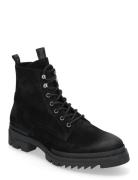 Qaiza Ankle Boot Nyörisaappaat Black Steve Madden