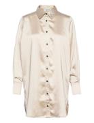 Peppamd Shirt Tops Shirts Long-sleeved Cream Modström