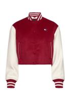 Tjw Crp Varsity Jacket Bombertakki Red Tommy Jeans