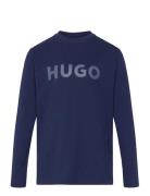 Long Sleeve T-Shirt Tops T-shirts Long-sleeved T-shirts Blue Hugo Kids