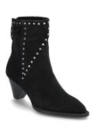 Kaia Studded Suede Boots Shoes Boots Ankle Boots Ankle Boots With Heel...