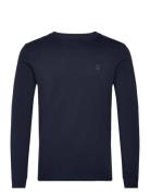 Dunstan River Long Sleeve Tee Dark Sapphire/Dark Denim Tops T-shirts L...