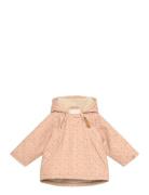 Nbfgerda Padded Loose Jacket Aop Fo Lil Toppatakki Pink Lil'Atelier