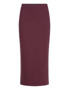 Lala Skirt Polvipituinen Hame Burgundy Residus