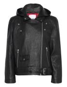 Marvin - Textured Leather Nahkatakki Black Day Birger Et Mikkelsen