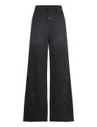 Withdraw Trousers Bottoms Jeans Wide Black Hope